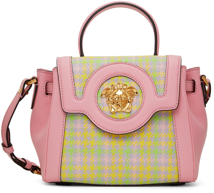 Versace Pink La Medusa Top Handle Bag Versace