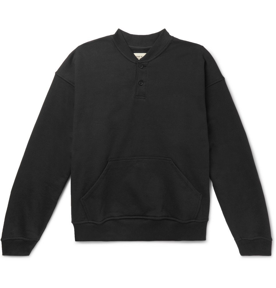 fear of god black sweatshirt