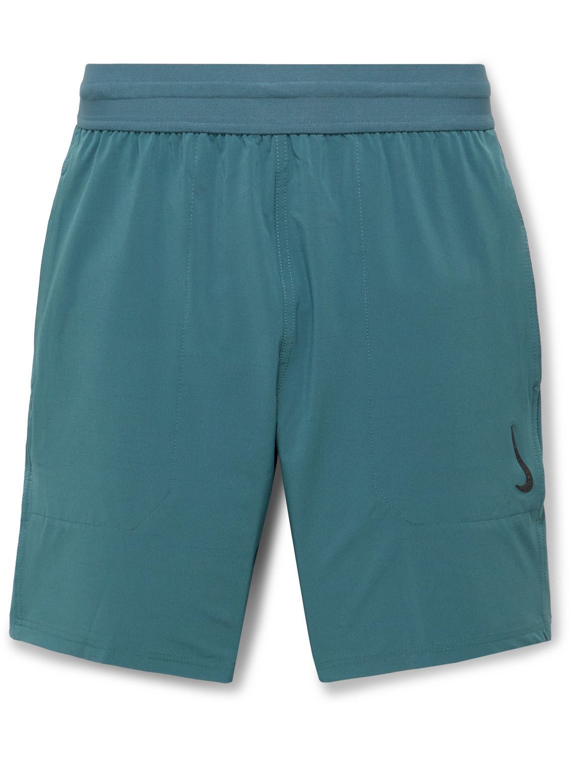 Nike Training - Straight-Leg Layered Dri-FIT Shell Yoga Shorts - Blue Nike  Training