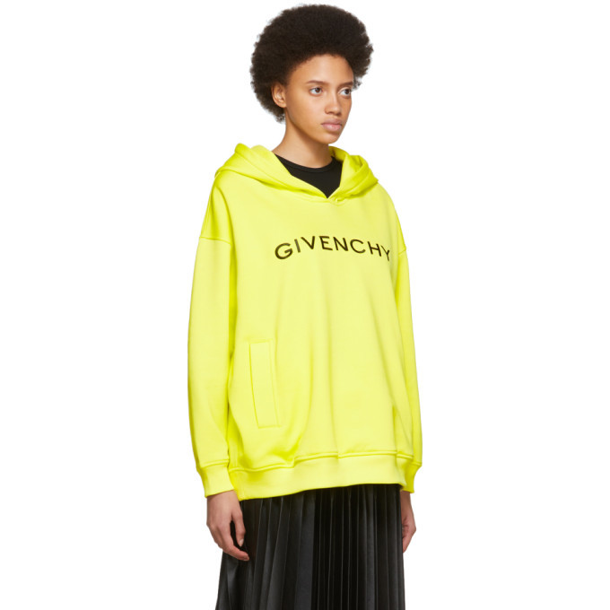 Givenchy Yellow Logo Hoodie Givenchy