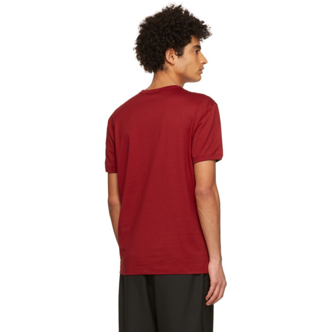 Dolce and Gabbana Red Cotton Jersey T-Shirt Dolce & Gabbana