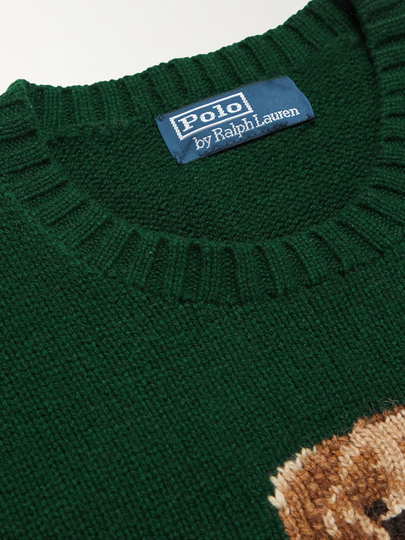 Polo Ralph Lauren - Intarsia Wool-Blend Sweater - Green