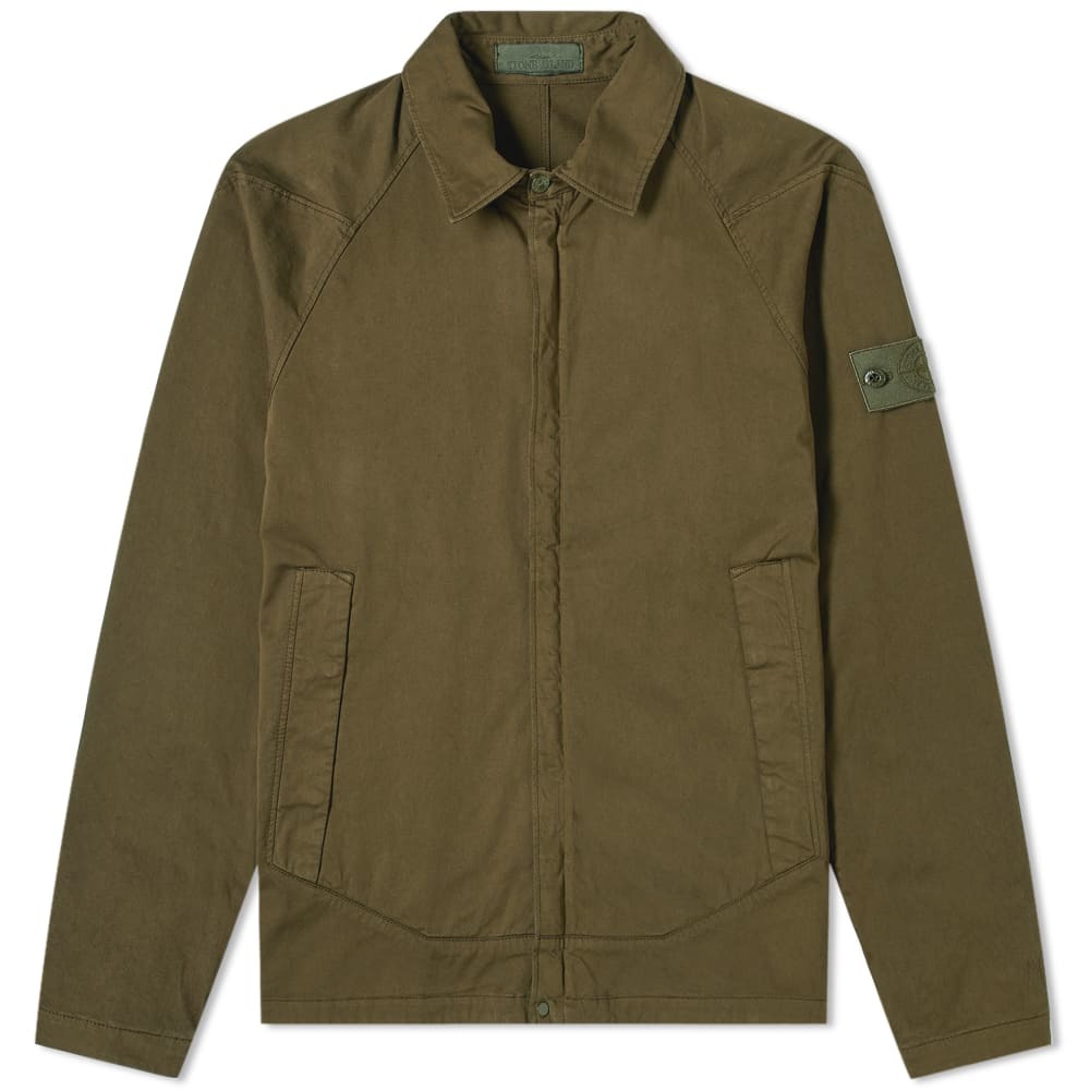 stone island khaki overshirt