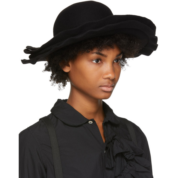 Double Brim Wool Felt Hat 