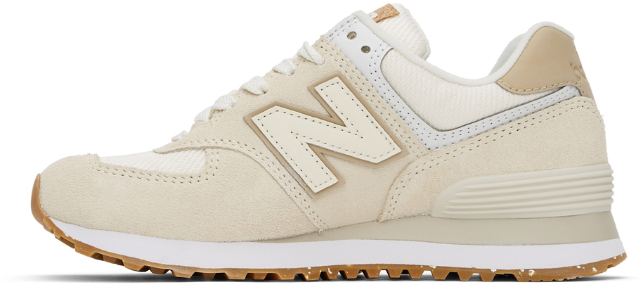 New Balance Beige & Off-White 574 Sneakers New Balance