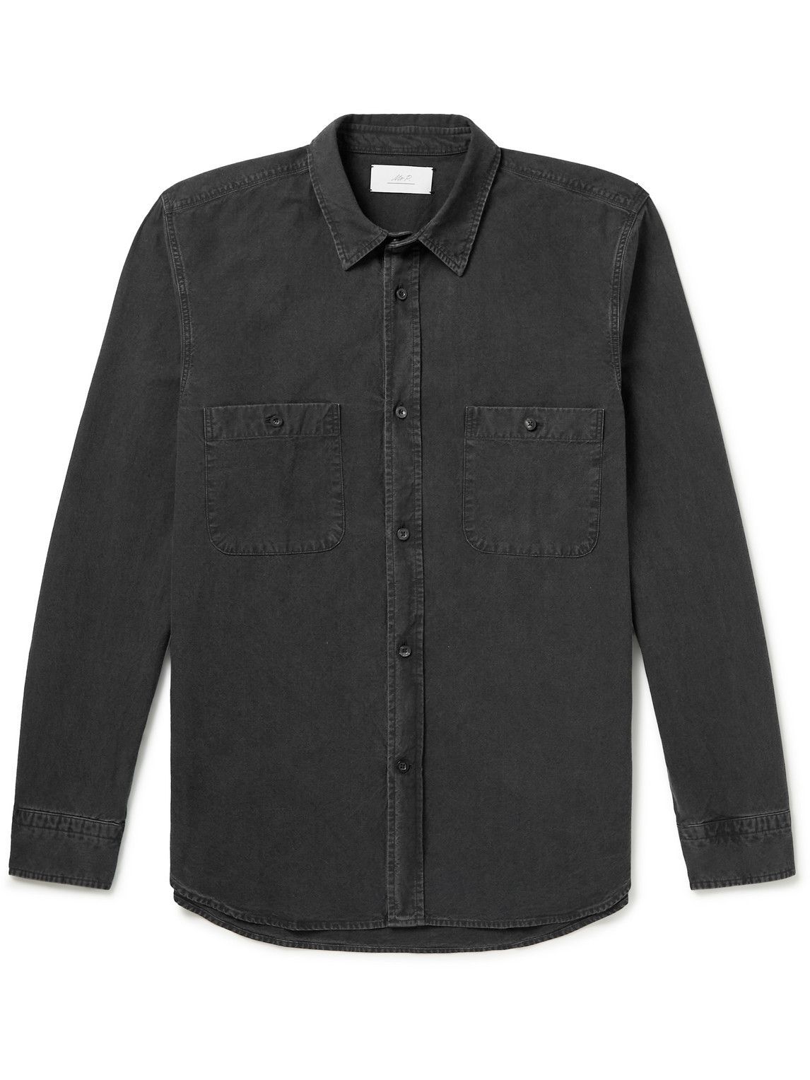 Mr P. - Organic Cotton-Chambray Shirt - Black Mr P.