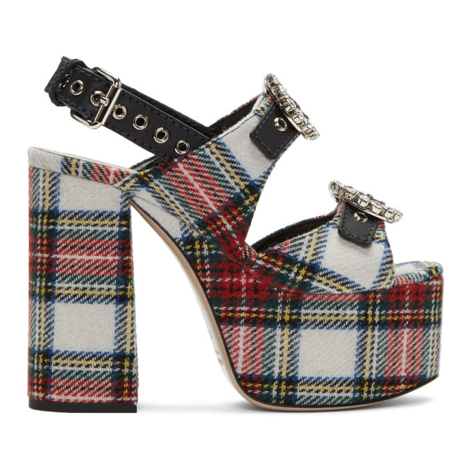 multicolor platform sandals