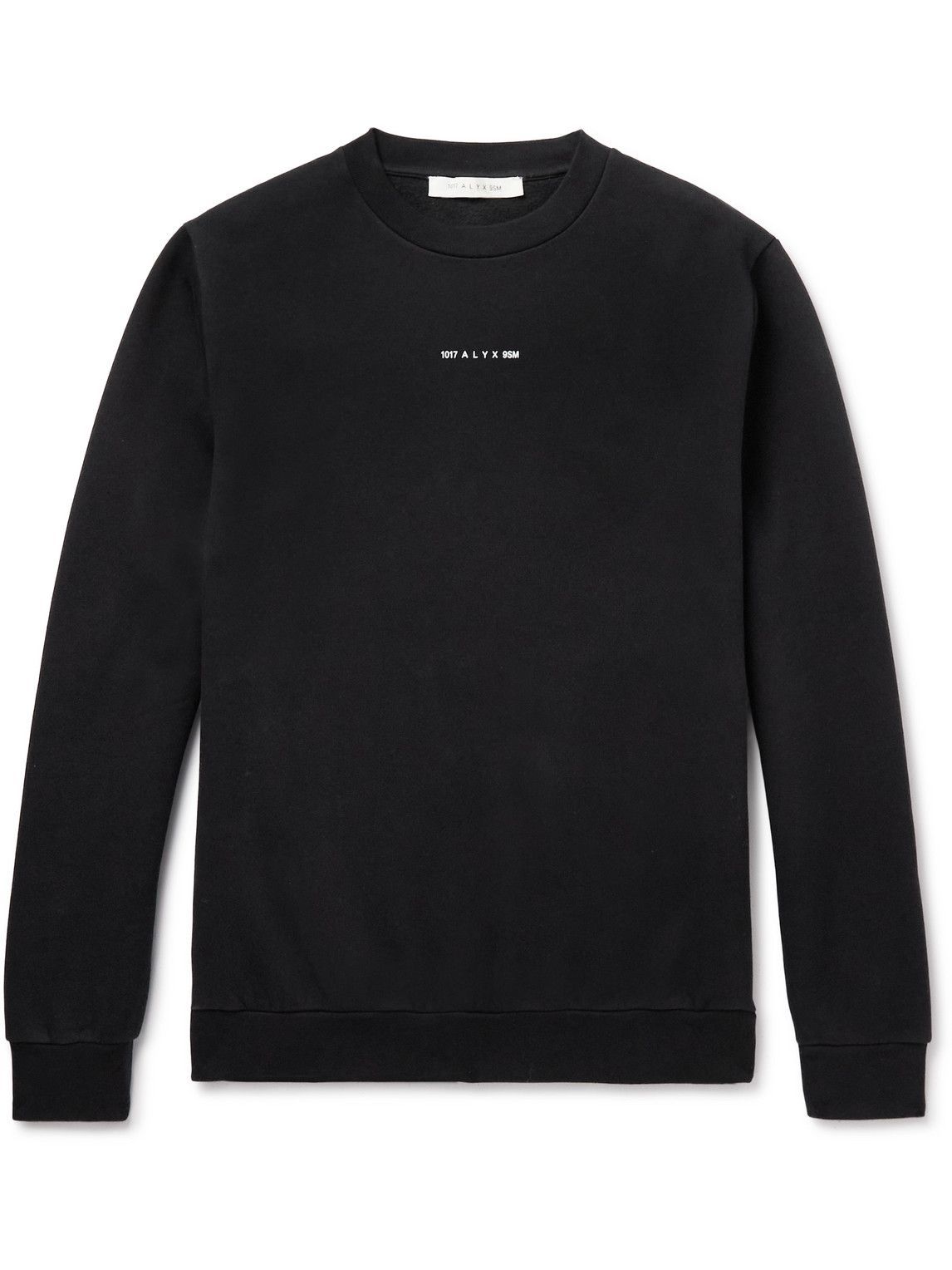 1017 ALYX 9SM - Logo-Print Cotton-Jersey Sweatshirt - Black