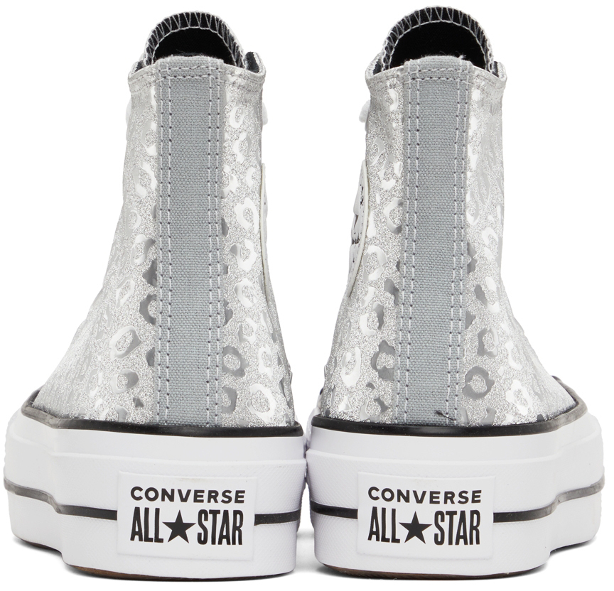 all star converse silver