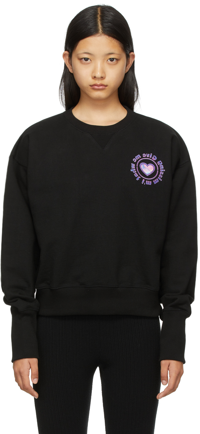 SJYP Black Graphic Sweatshirt SJYP