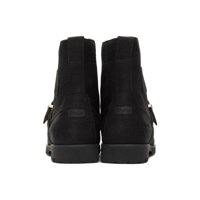 black suede polo ranger boots