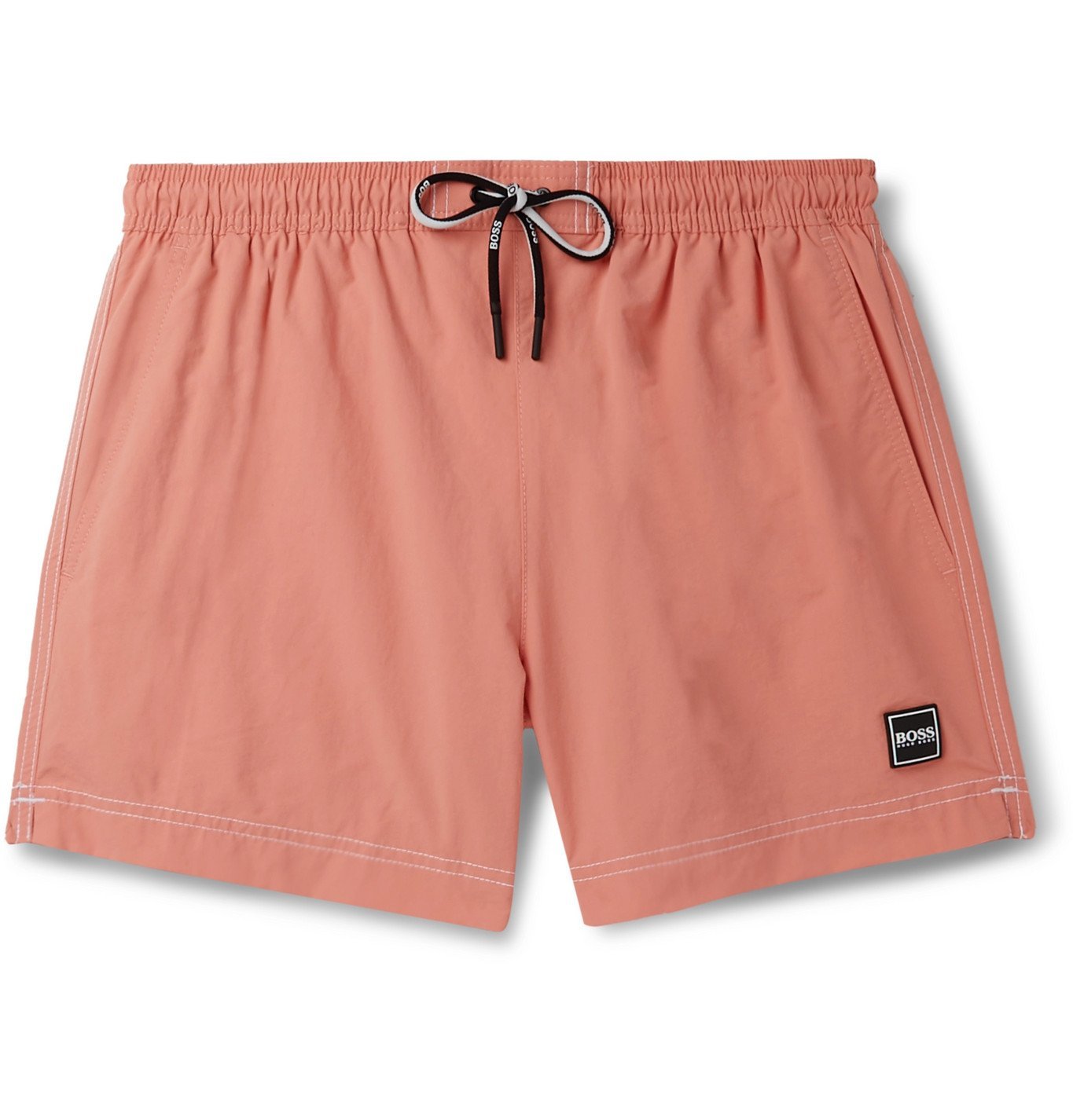 orange hugo boss shorts