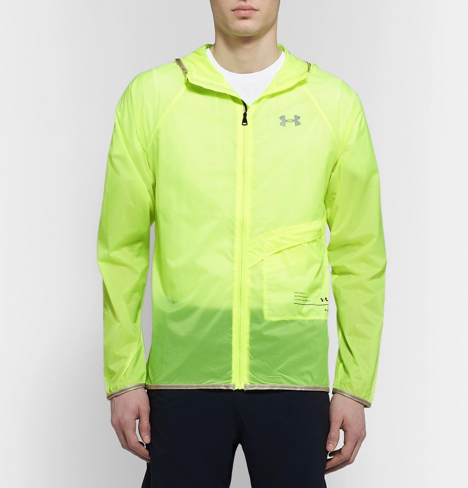 Under Armour Qualifier Packable Storm HeatGear Hooded - Bright yellow