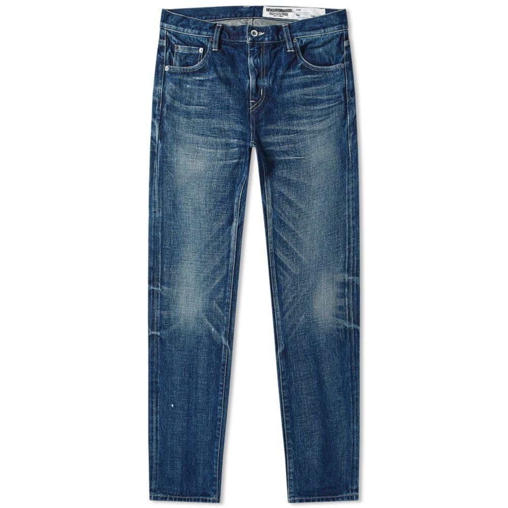 Neighborhood Washed Narrow 14oz Denim Jean Neighborhood