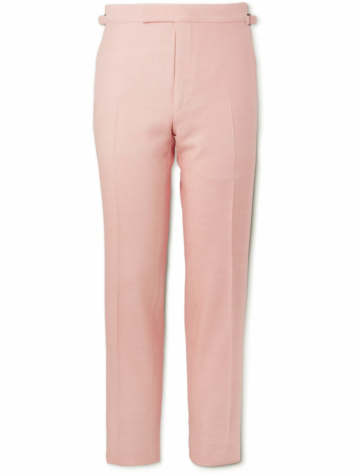 TOM FORD - Straight-Leg Silk, Wool and Mohair-Blend Suit Trousers - Pink TOM  FORD