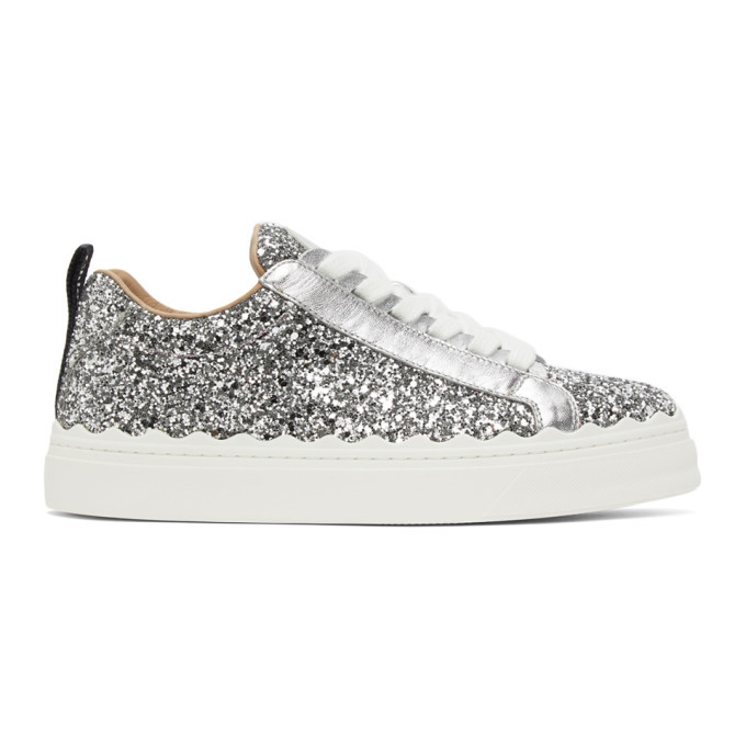 chloe glitter sneakers