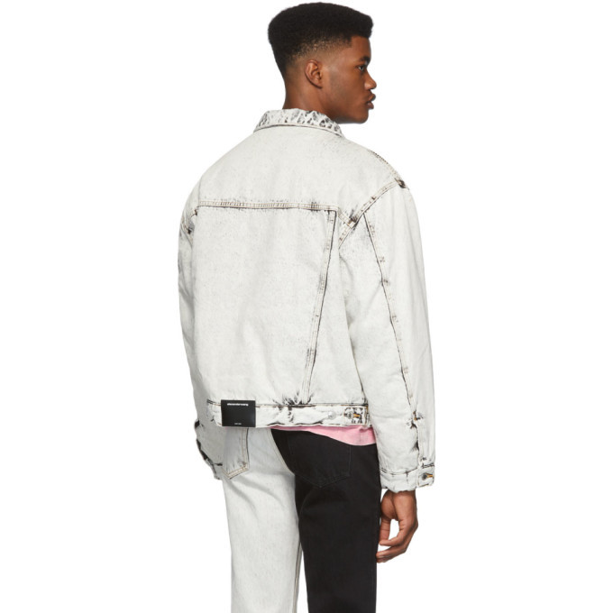 alexander wang padded denim jacket