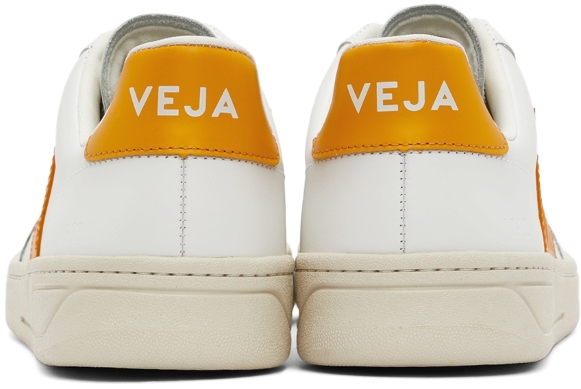 Veja White & Yellow V-12 Sneakers VEJA