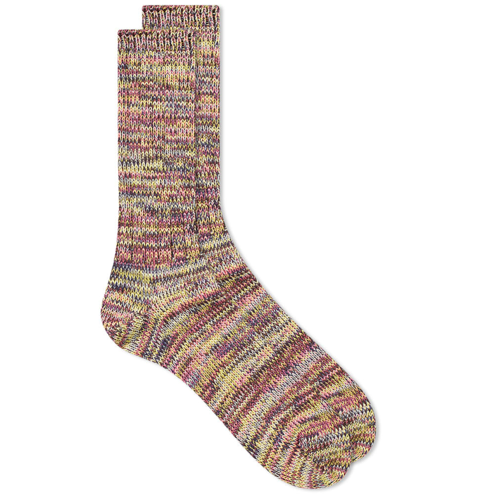 Anonymous Ism 5 Colour Mix Crew Sock Anonymous Ism