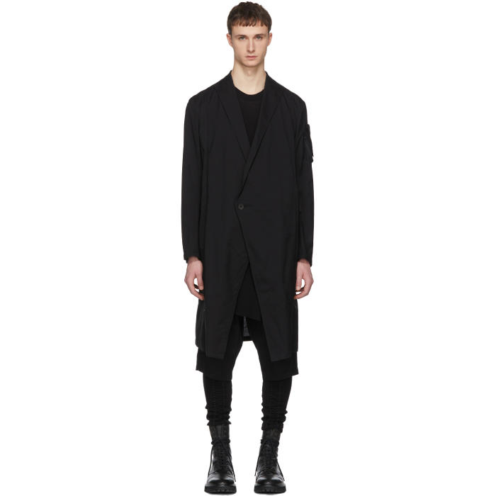 Julius Black One Button Coat Julius