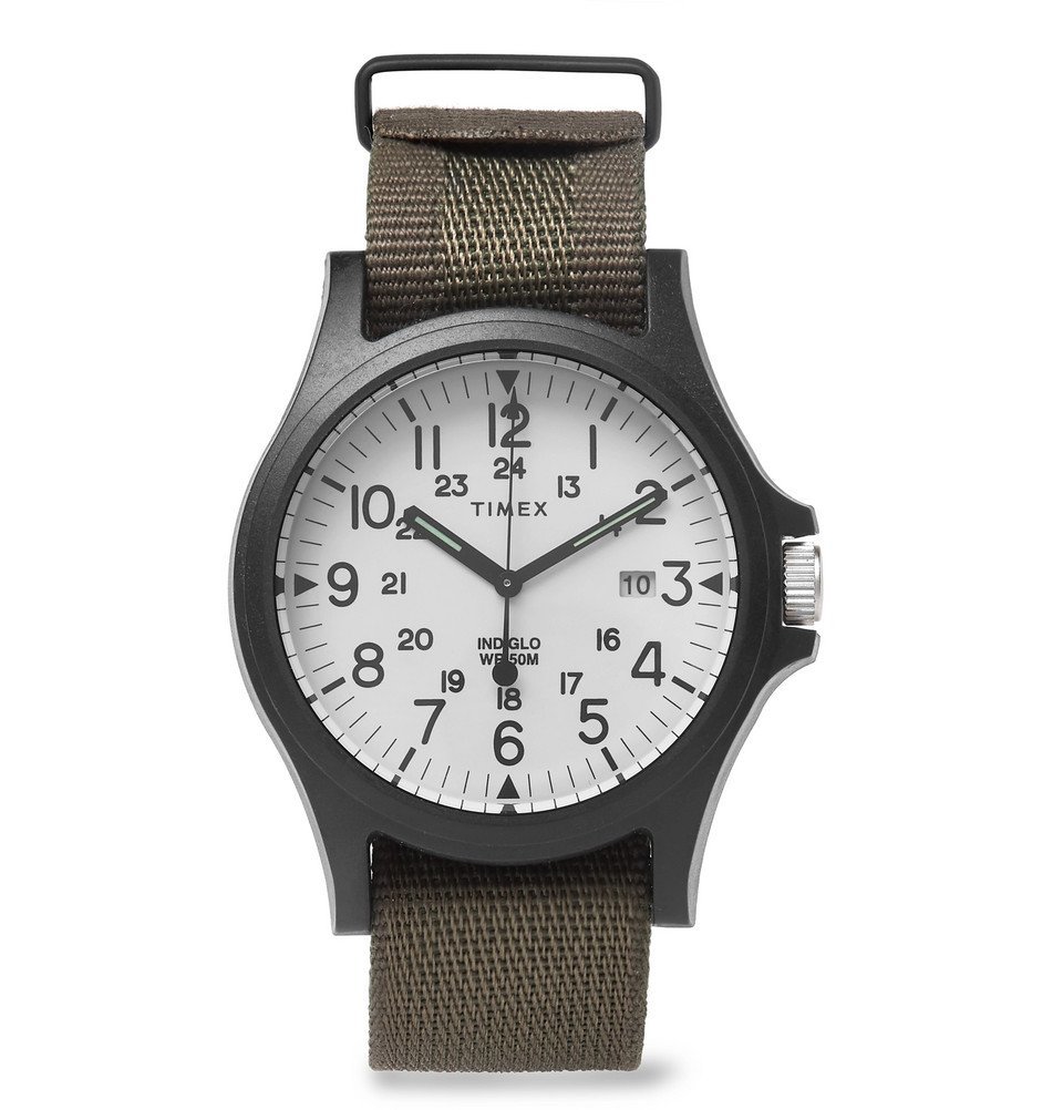 timex acadia resin and grosgrain watch