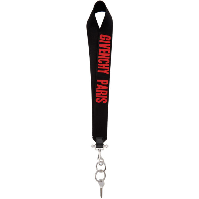 Givenchy Black Large Logo Keychain Givenchy