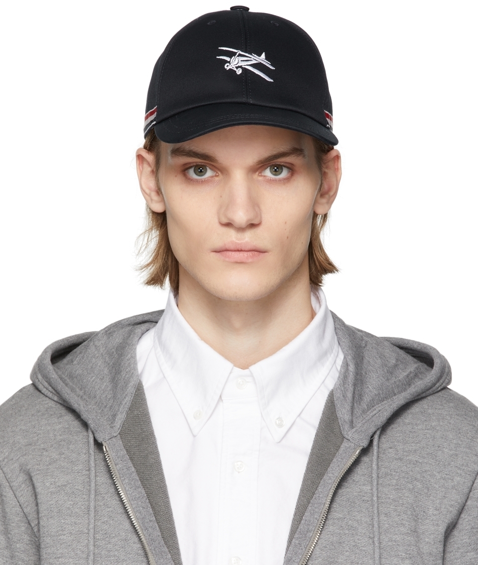 Thom Browne Navy Plane Baseball Cap Thom Browne