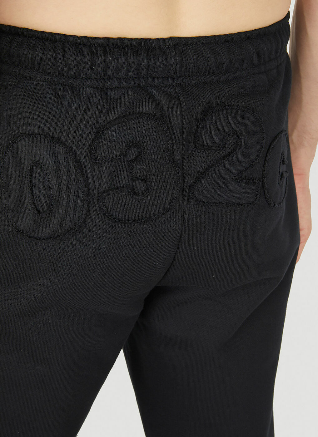 Flared Track Pants in Black