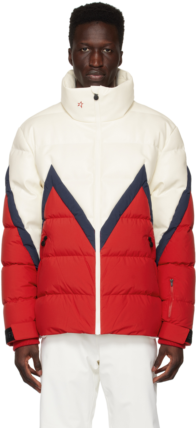 Perfect Moment White & Red Zeferino Down Jacket