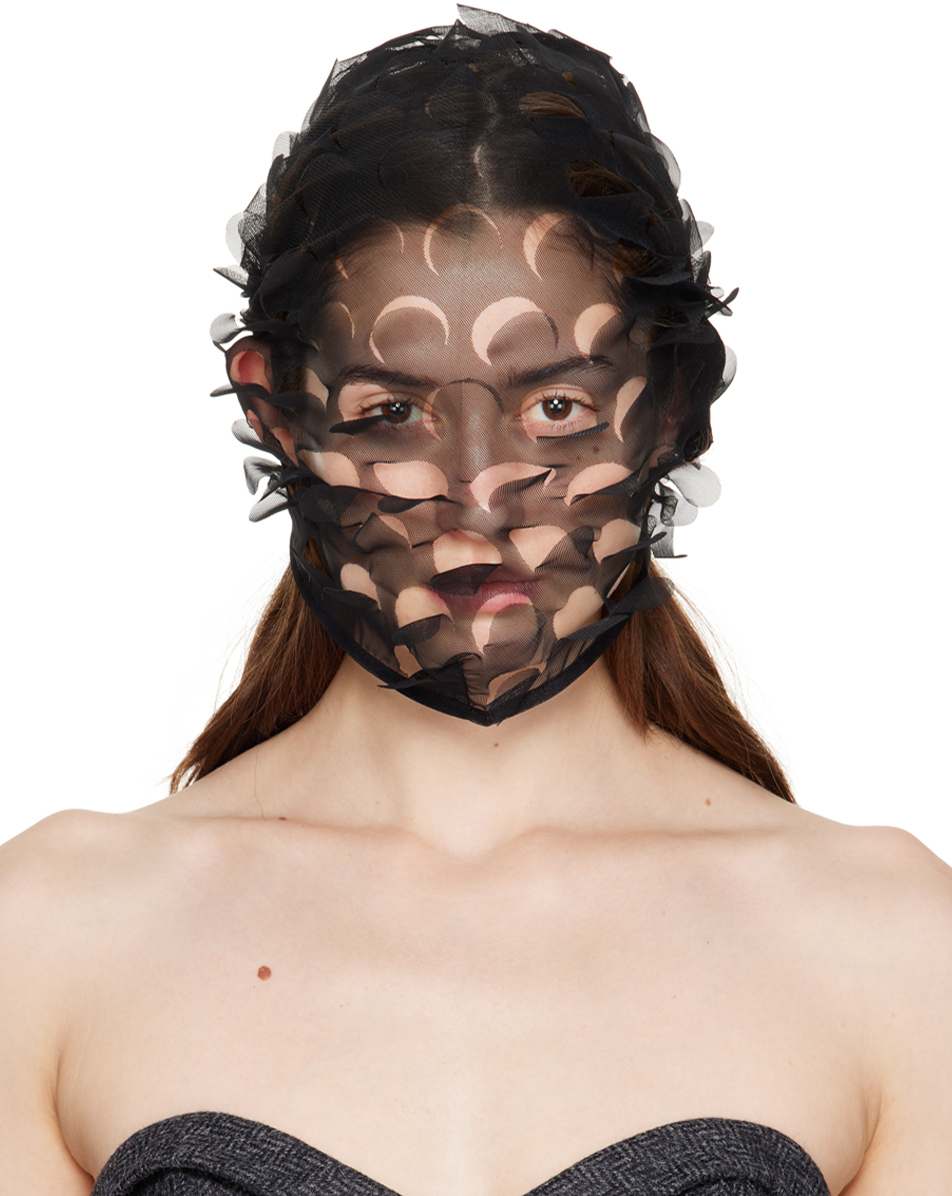 Photo: Maison Margiela Black Cutout Face Mask