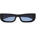 FLATLIST - Bricktop Rectangle-Frame Acetate Sunglasses - Black