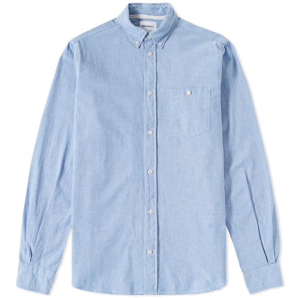 Norse Projects Anton Chambray Shirt Blue Norse Projects