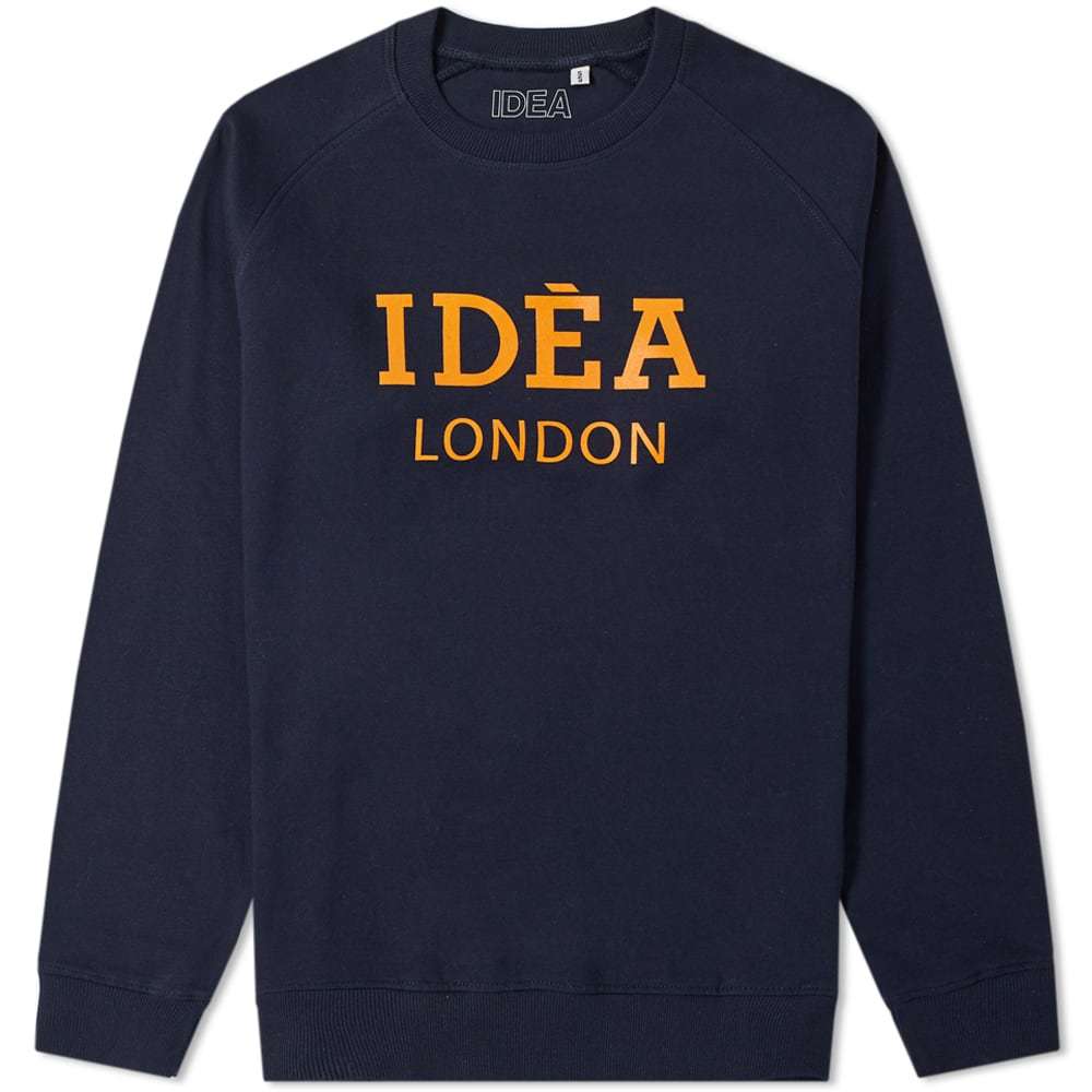 IDEA London Crew Sweat Navy & Orange IDEA