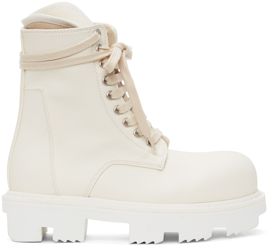 Rick Owens Drkshdw Off-White Megatooth Army Boots Rick Owens Drkshdw