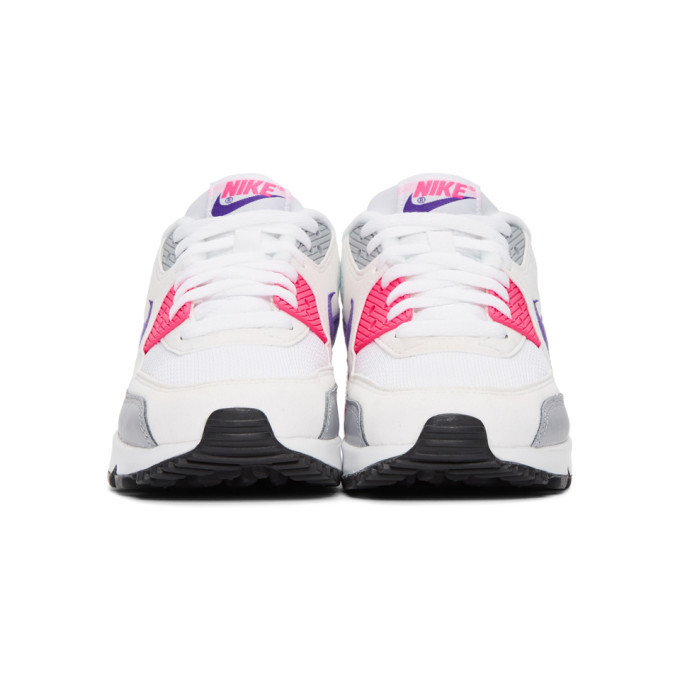 white and pink air max 90