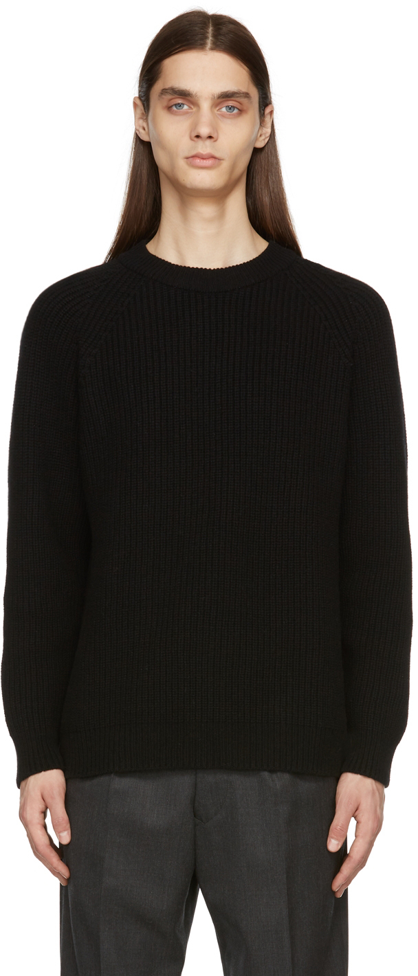 Second/Layer Black Chulo Boxed Raglan Sweater Second/Layer