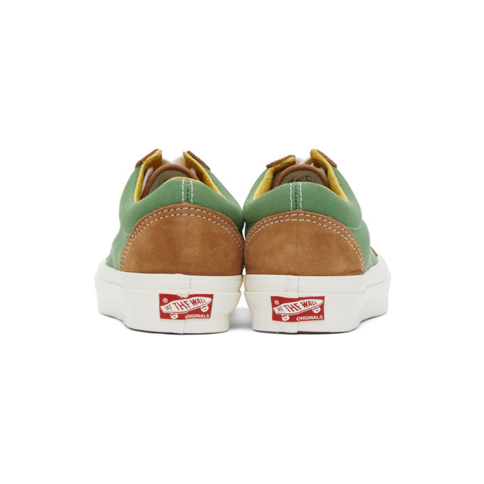 green and tan vans
