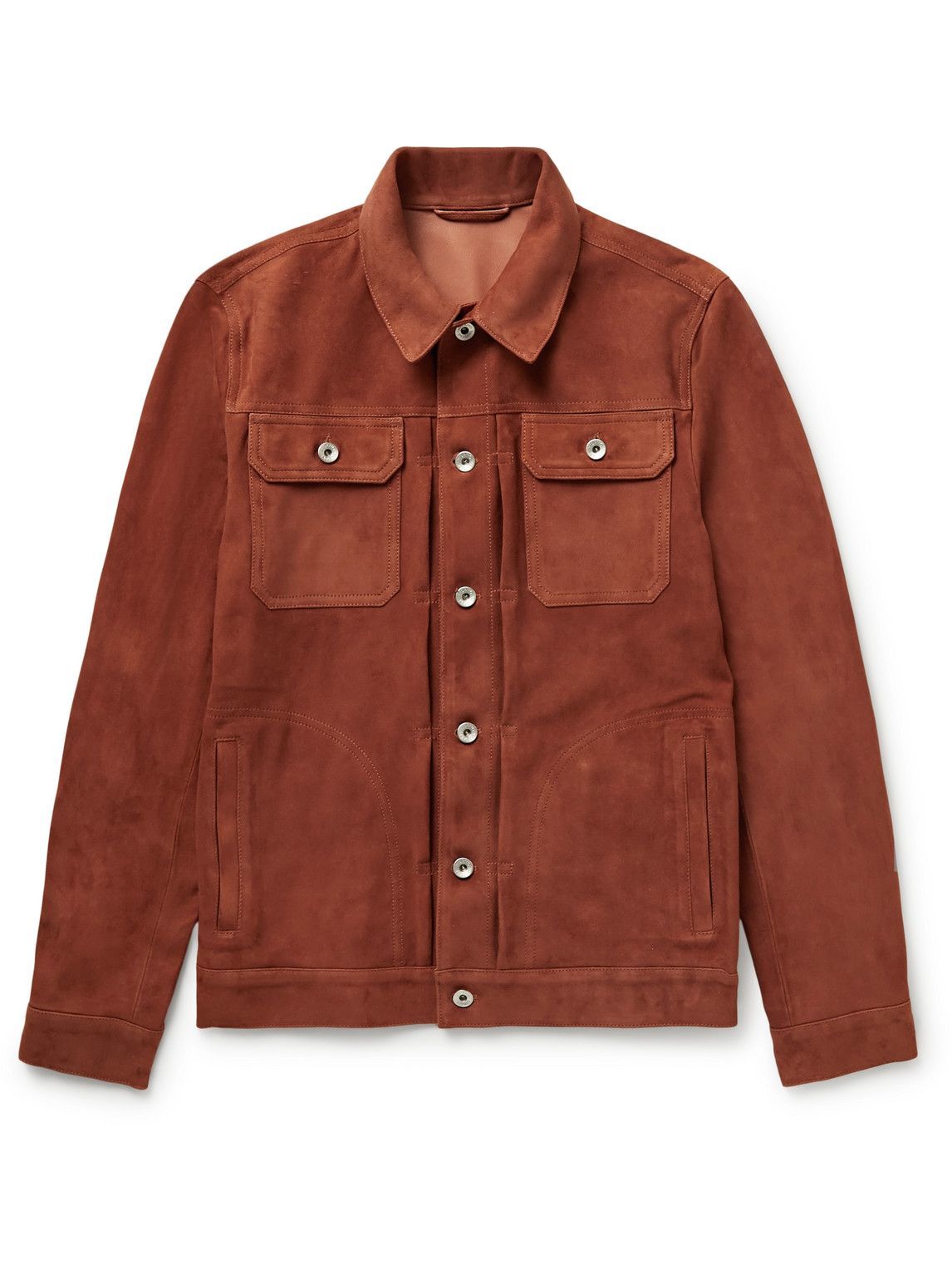 trucker jacket red