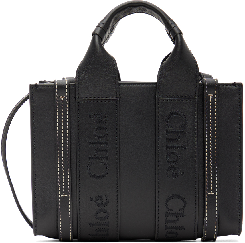 Chloé Black Mini Woody Tote