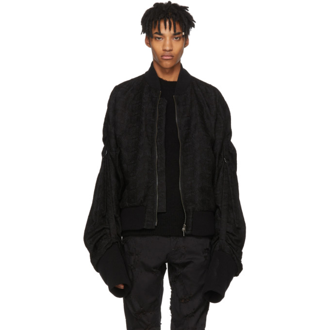 ann demeulemeester bomber jacket
