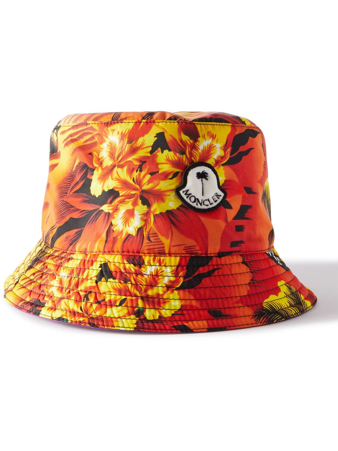 Photo: Moncler Genius - 8 Moncler Palm Angels Reversible Printed Nylon Bucket Hat - Multi