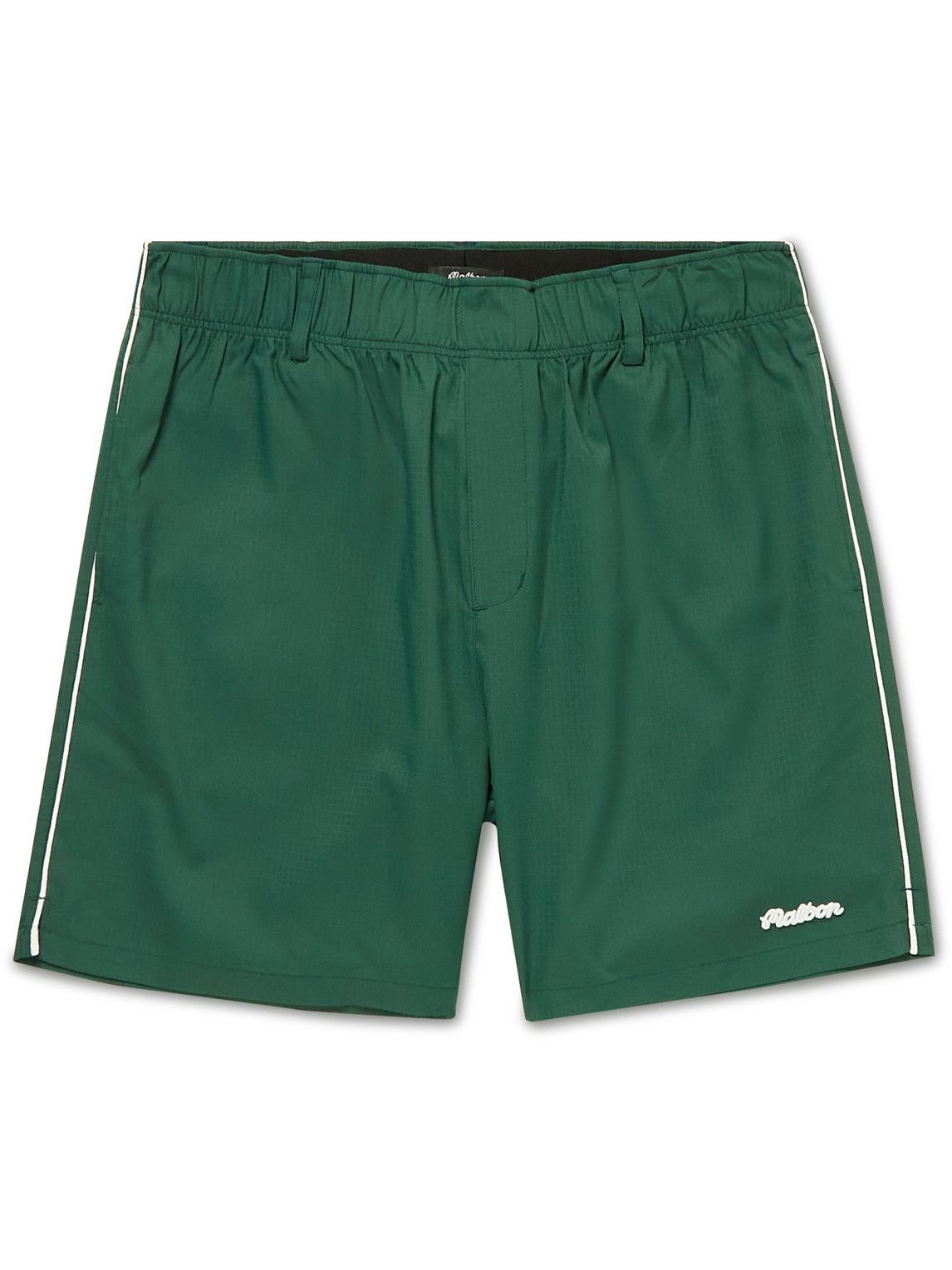 Malbon Golf - Bon Sport Piped Ripstop Golf Shorts - Green Malbon Golf