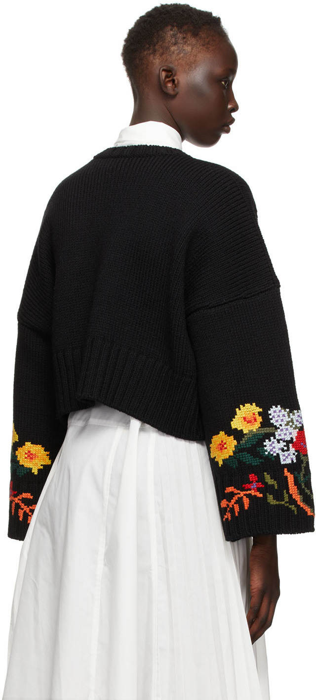 Cropped Wide Sleeve Sweater JW Anderson