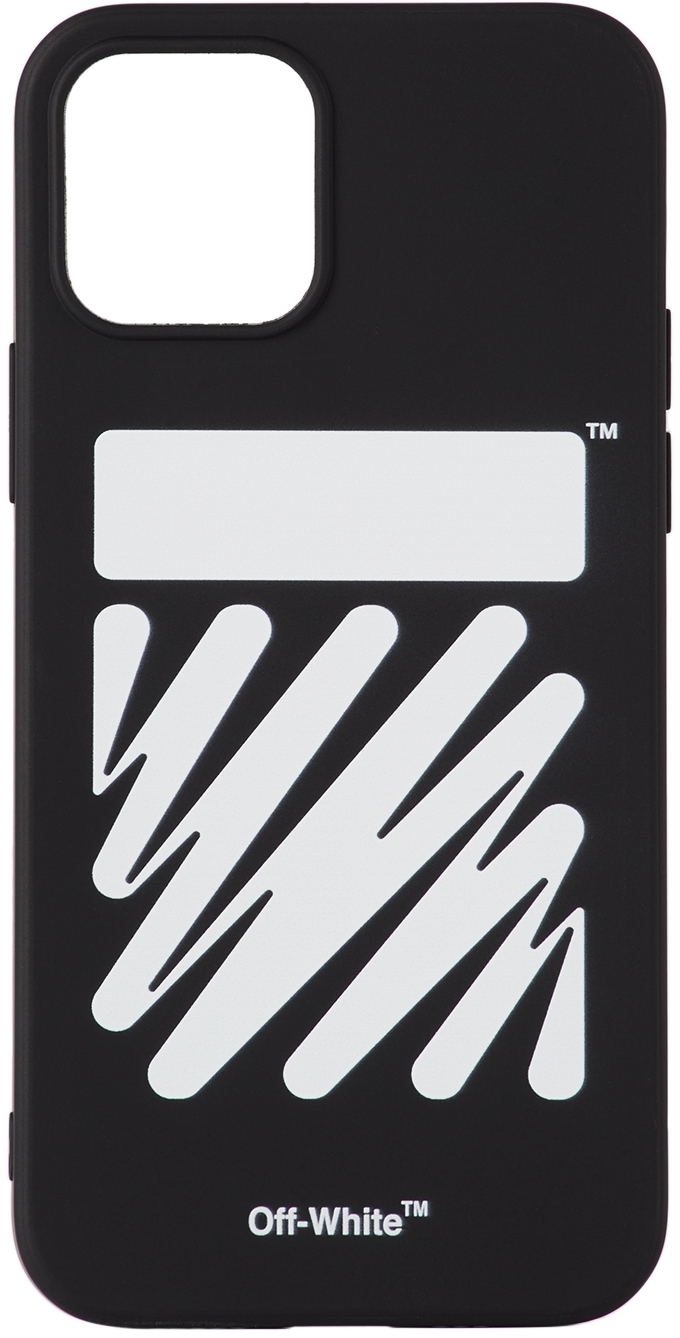 OffWhite Black & White Diag iPhone 12 Pro Case OffWhite