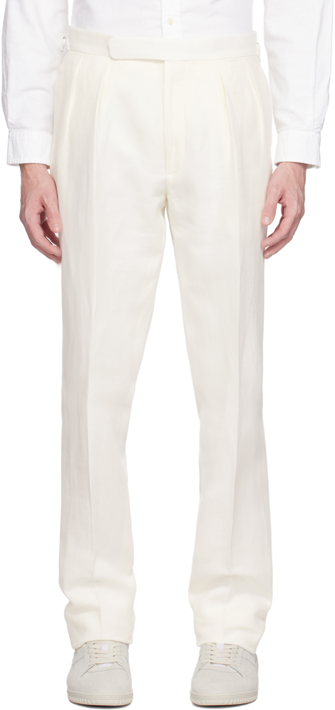 Ralph Lauren Purple Label Off-White Gregory Suit Trousers Ralph Lauren ...