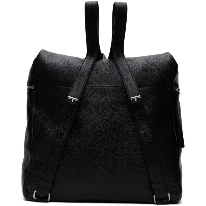 Kara Black Leather XL Backpack Kara