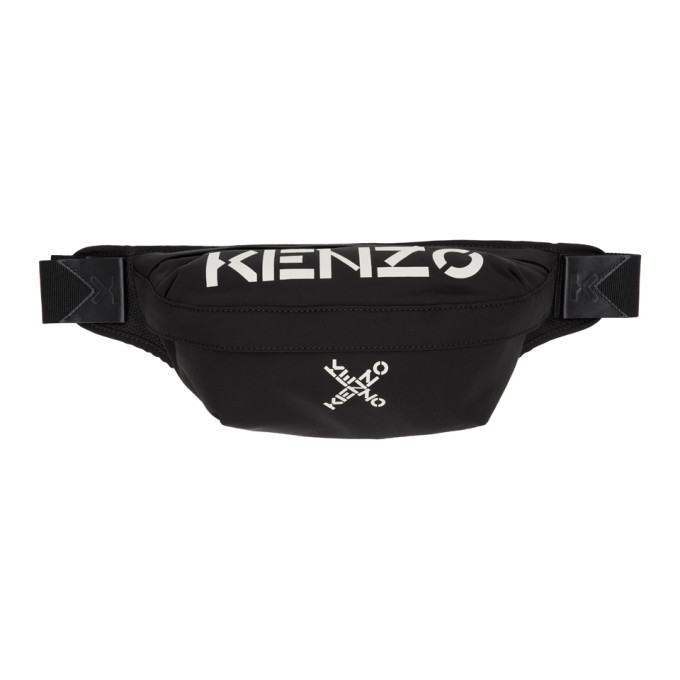 Kenzo Black Sport Logo Belt Bag Kenzo