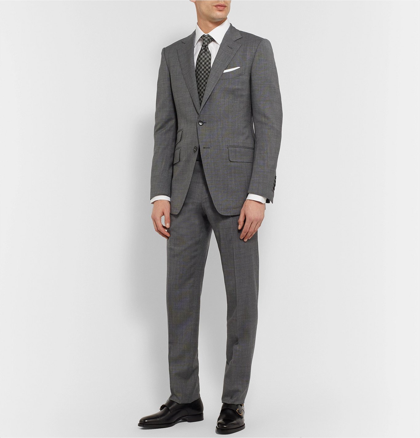TOM FORD - O'Connor Slim Fit Wool-Blend Suit Jacket - Gray TOM FORD