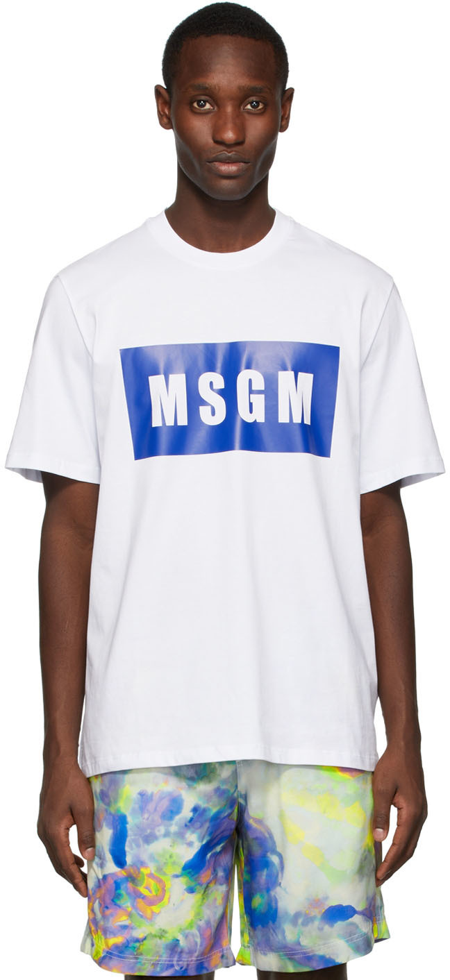 MSGM White Logo T-Shirt MSGM