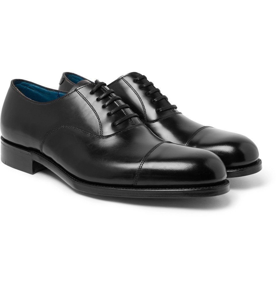 Grenson - Gresham Cap-Toe Leather Oxford Shoes - Men - Black Grenson